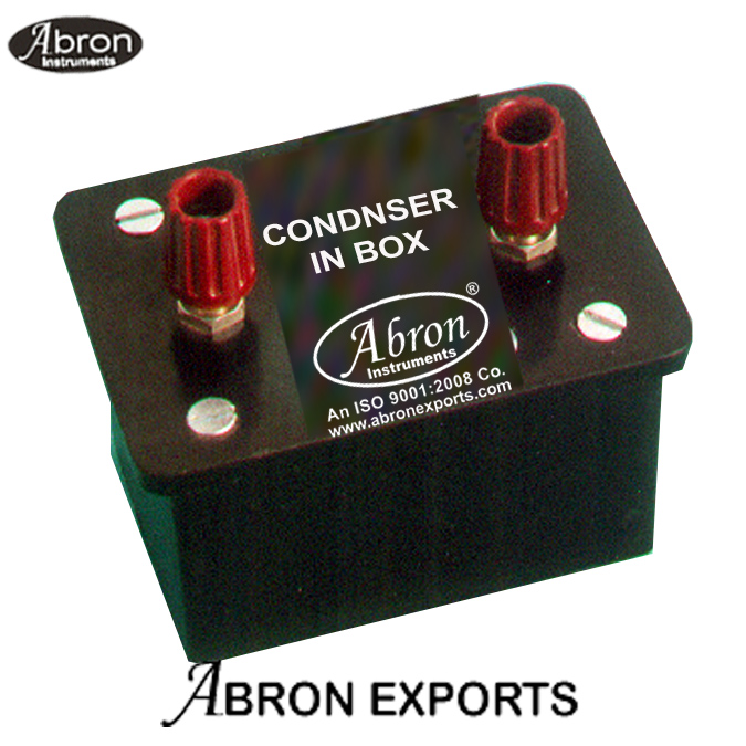 Condenser Capacitor In Box With 4mm Banana Terminal General Value 8 or 16  or 32 mfd etc 16V with terminals socket Abron  10pc AP-710BT Physics 